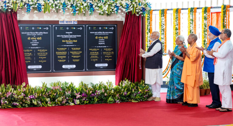 PM launches India’s first Regional Rapid Transit System (RRTS) in Ghaziabad, Uttar Pradesh