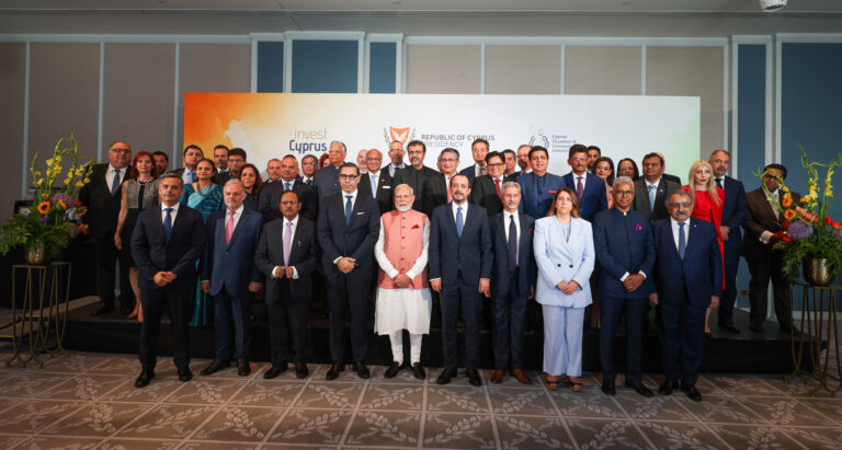 Prime Minister and President of Cyprus interact with business leaders from Cyprus and India
