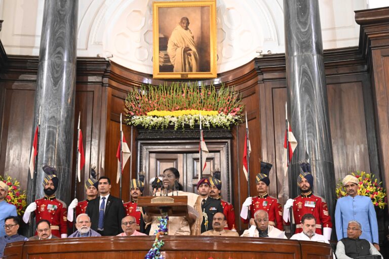 The President of India, Droupadi Murmu graced the Constitution Day Celebration at the Central Hall of Samvidhan Sadan